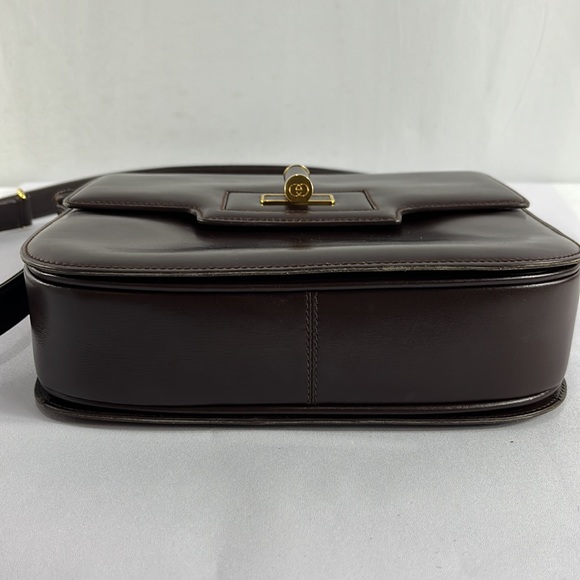 Vintage Gucci Turn-lock Brown Leather Shoulder bag - Picture 11 of 15